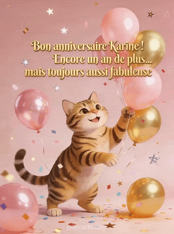 Joyeux anniversaire Karine - Bon anniversaire karine