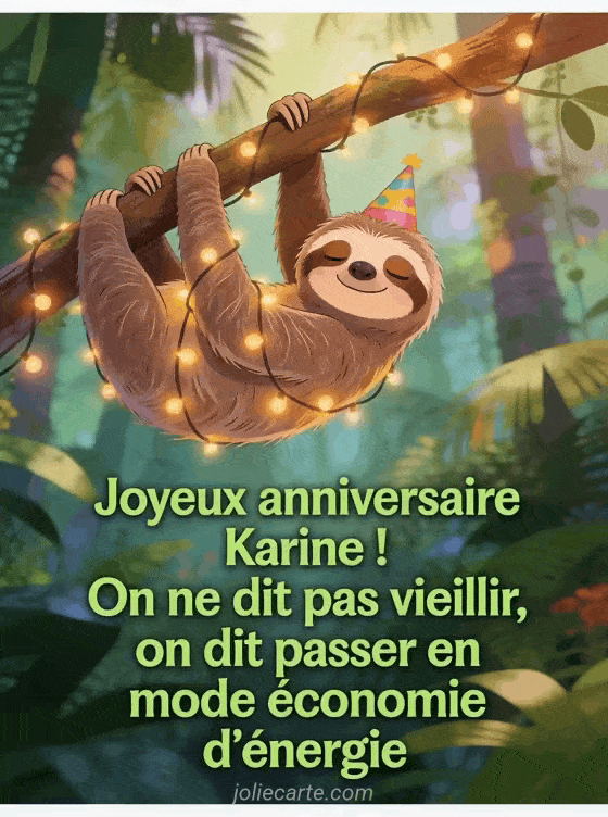Joyeux anniversaire Karine - Karine humour