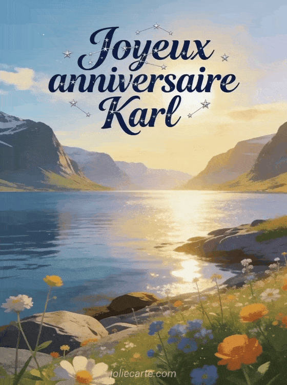 Joyeux anniversaire Karl - Carte joyeux anniversaire karl