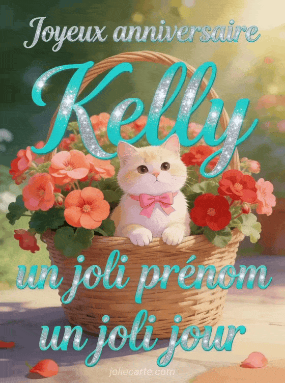 Joyeux anniversaire Kelly - Carte joyeux anniversaire kelly
