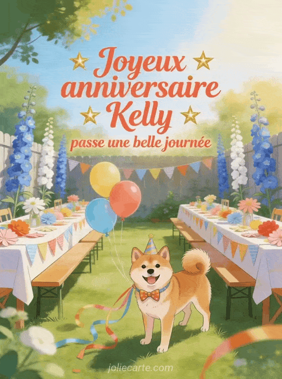 Joyeux anniversaire Kelly - Joyeux anniversaire kelly bisous