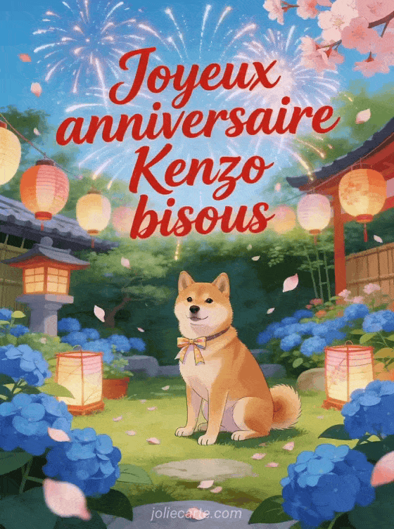 Joyeux anniversaire Kenzo - Joyeux anniversaire kenzo bisous