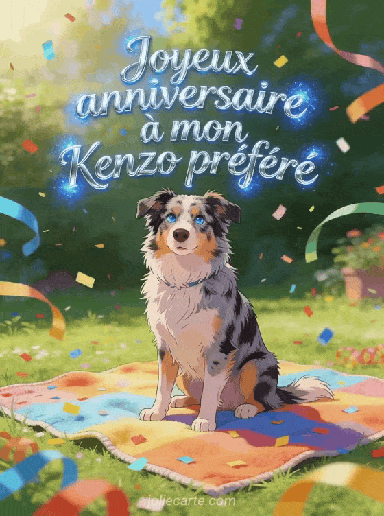 Joyeux anniversaire Kenzo - Carte joyeux anniversaire kenzo
