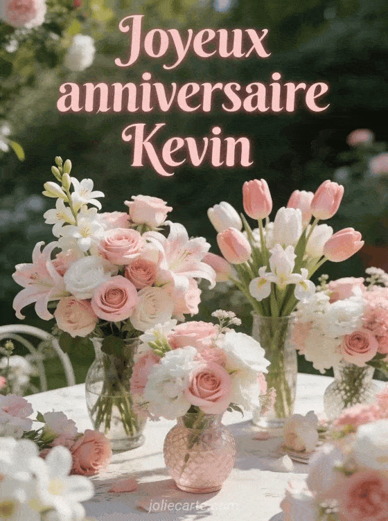Joyeux anniversaire Kevin - Kevin fleurs