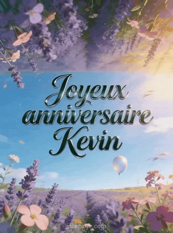 Joyeux anniversaire Kevin - Carte joyeux anniversaire kevin gratuite