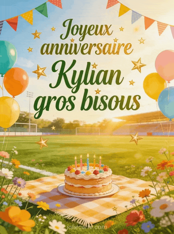 Joyeux anniversaire Kylian - Joyeux anniversaire kylian gros bisous