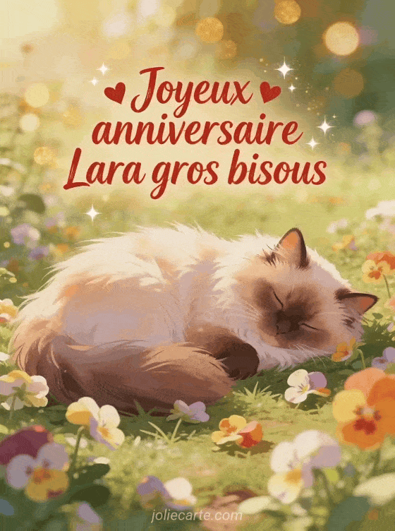 Joyeux anniversaire Lara - Joyeux anniversaire lara gros bisous