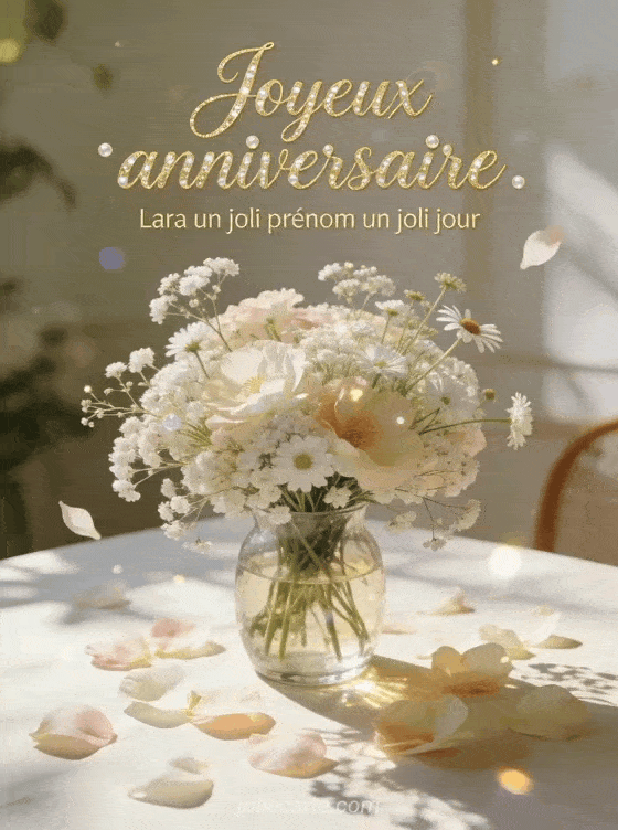 Joyeux anniversaire Lara - Joyeux anniversaire lara fleurs