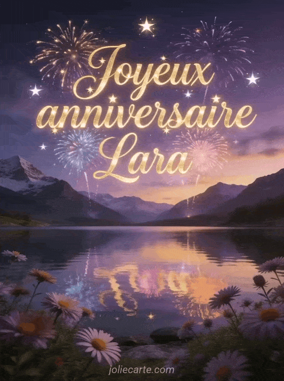 Joyeux anniversaire Lara - Joyeux anniversaire lara gif anime