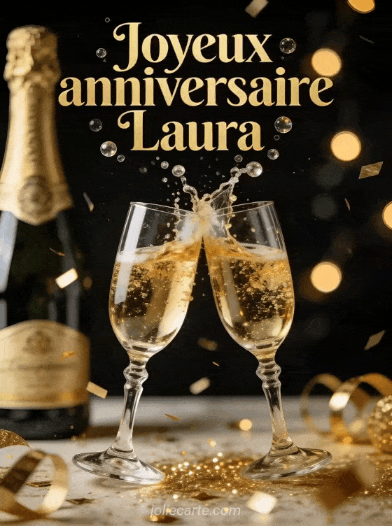 Joyeux anniversaire Laura - Joyeux anniversaire laura champagne