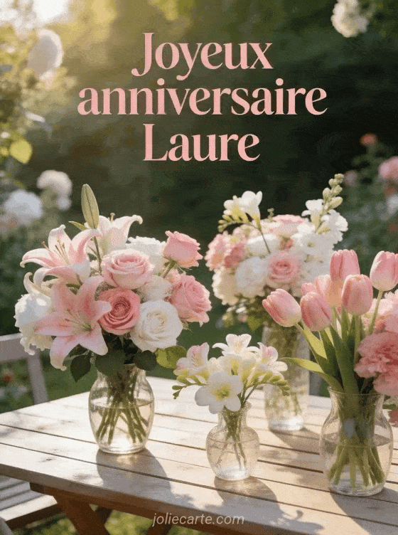 Joyeux anniversaire Laure - Laure fleurs