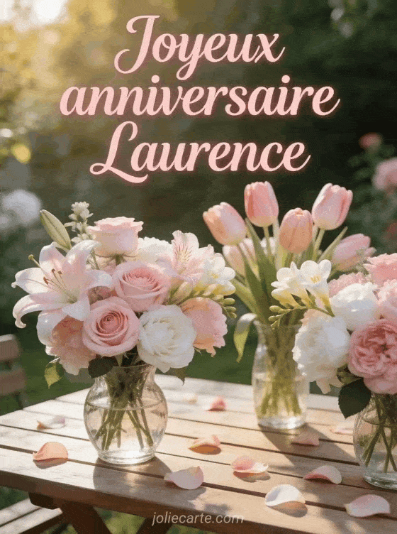 Joyeux anniversaire Laurence - Laurence fleurs
