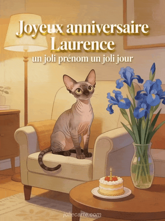 Joyeux anniversaire Laurence - Carte joyeux anniversaire laurence
