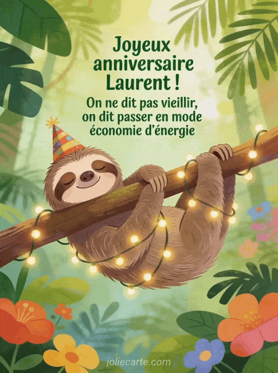 Joyeux anniversaire Laurent - Laurent humour