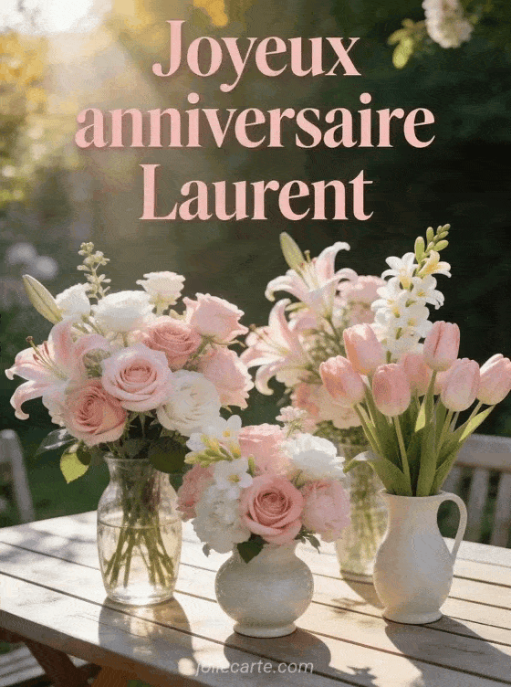 Joyeux anniversaire Laurent - Laurent fleurs