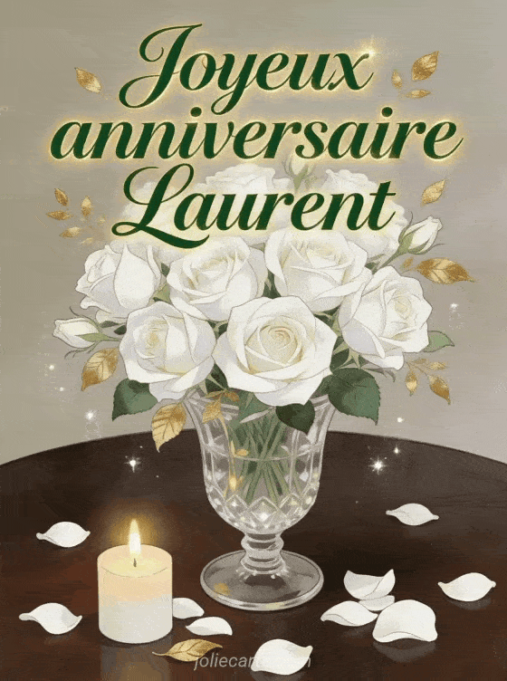 Joyeux anniversaire Laurent - Joyeux anniversaire laurent fleurs
