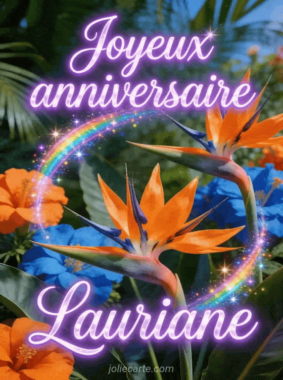 Joyeux anniversaire Lauriane - Joyeux anniversaire lauriane gif anime