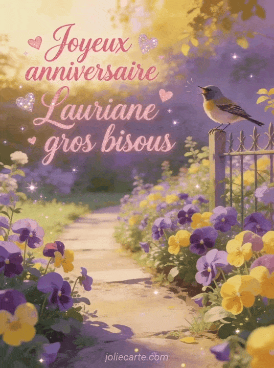 Joyeux anniversaire Lauriane - Joyeux anniversaire lauriane gros bisous