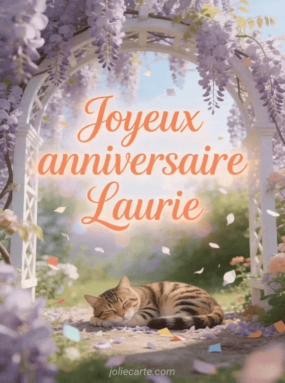 Joyeux anniversaire Laurie - Carte joyeux anniversaire laurie