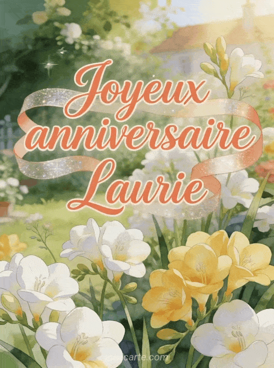 Joyeux anniversaire Laurie - Joyeux anniversaire laurie fleurs