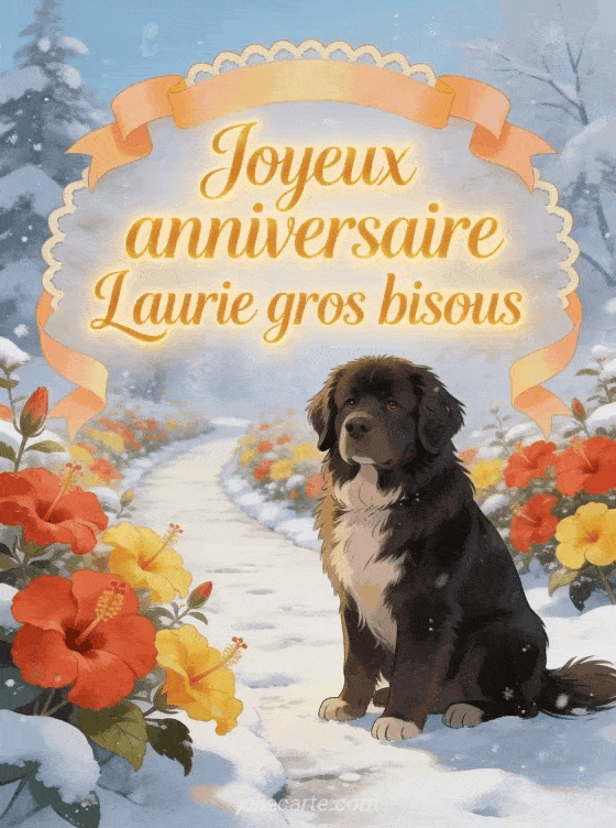 Joyeux anniversaire Laurie - Joyeux anniversaire laurie gros bisous