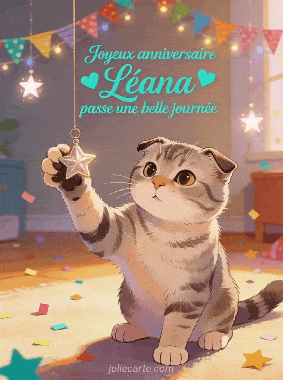 Joyeux anniversaire Léana - Joyeux anniversaire leana gif