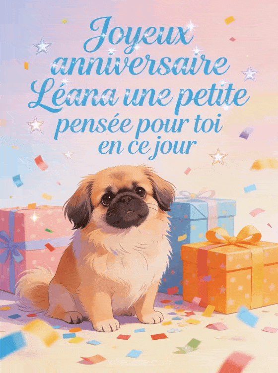 Joyeux anniversaire Léana - Carte joyeux anniversaire leana gratuite