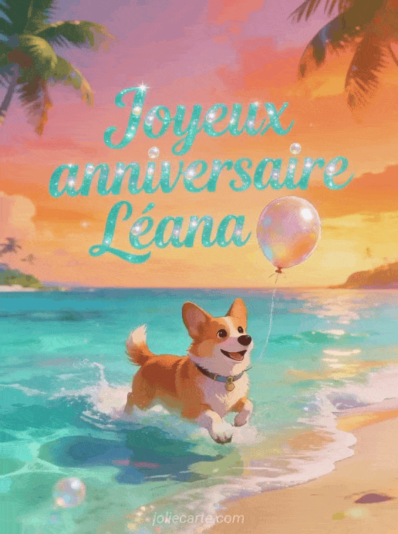 Joyeux anniversaire Léana - Joyeux anniversaire leana gif anime