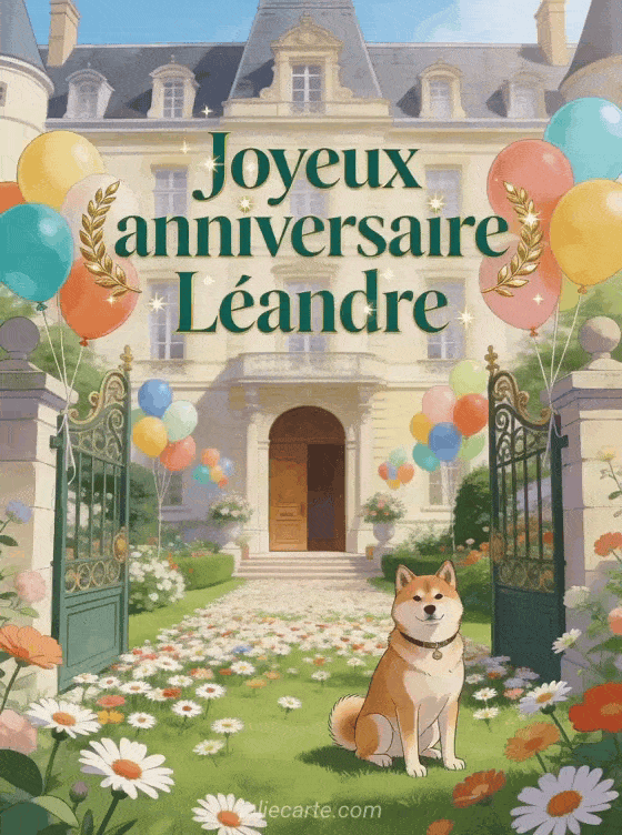 Joyeux anniversaire Léandre - Joyeux anniversaire leandre gif anime