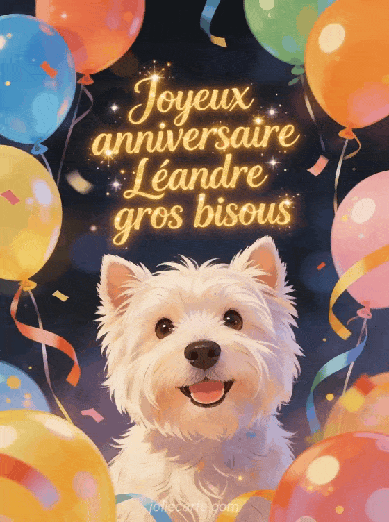 Joyeux anniversaire Léandre - Joyeux anniversaire leandre gros bisous