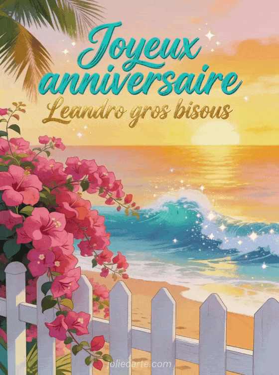 Joyeux anniversaire Leandro - Joyeux anniversaire leandro gros bisous