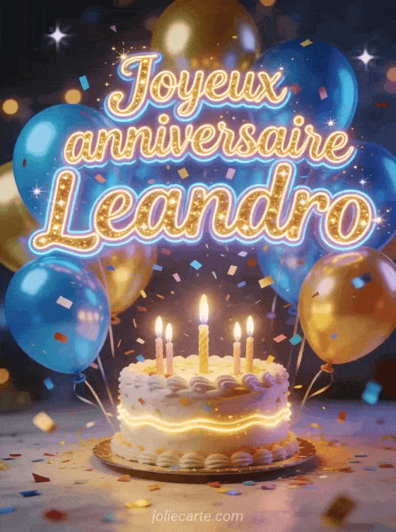 Joyeux anniversaire Leandro - Joyeux anniversaire leandro gif anime