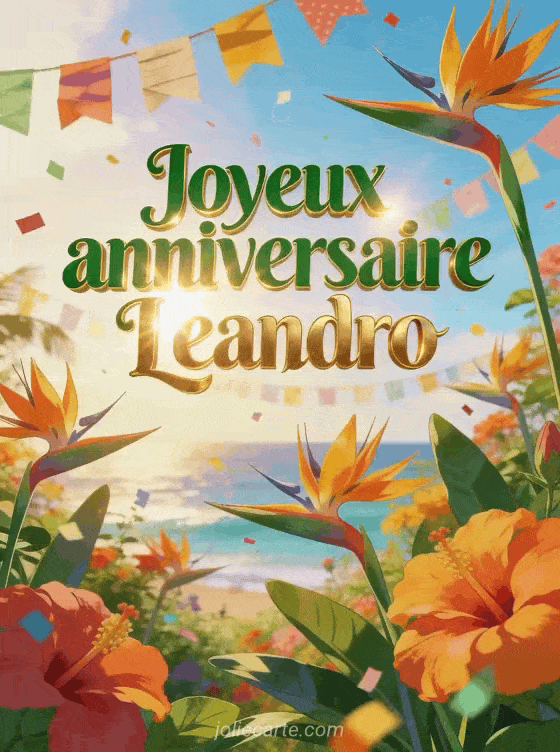 Joyeux anniversaire Leandro - Joyeux anniversaire leandro fleurs