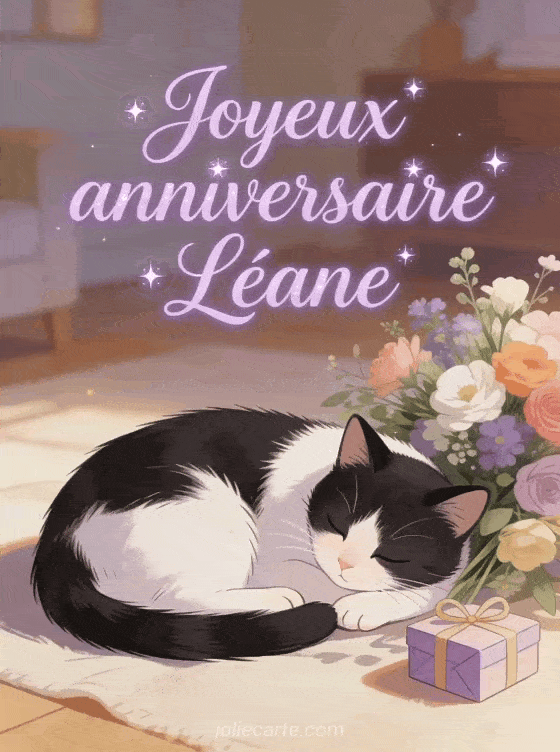 Joyeux anniversaire Léane - Joyeux anniversaire leane gif