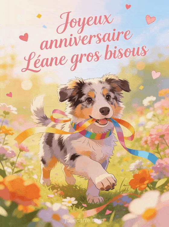 Joyeux anniversaire Léane - Joyeux anniversaire leane gros bisous