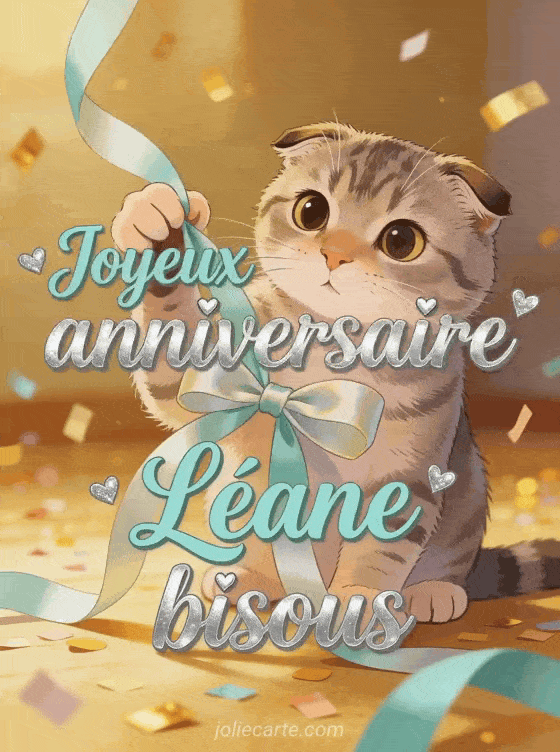 Joyeux anniversaire Léane - Joyeux anniversaire leane bisous