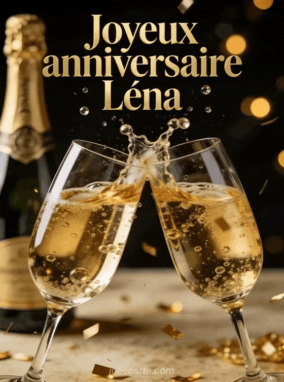 Joyeux anniversaire Léna - Joyeux anniversaire lena champagne