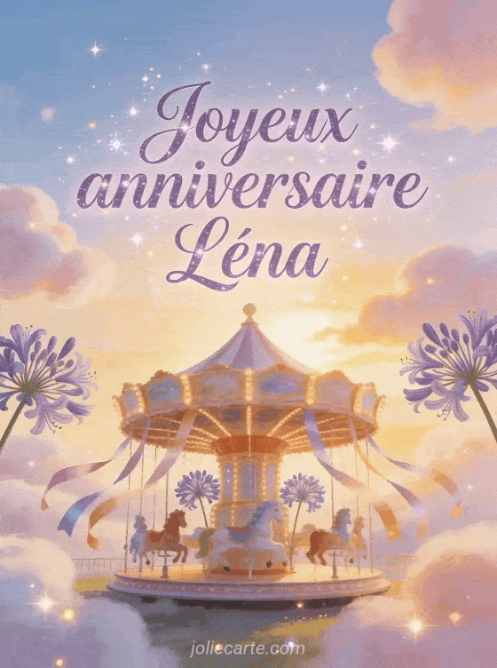 Joyeux anniversaire Léna - Carte joyeux anniversaire lena