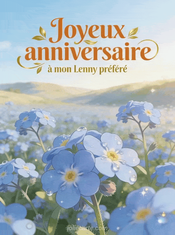 Joyeux anniversaire Lenny - Joyeux anniversaire lenny fleurs