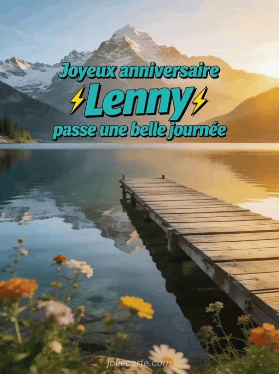 Joyeux anniversaire Lenny - Joyeux anniversaire lenny gros bisous