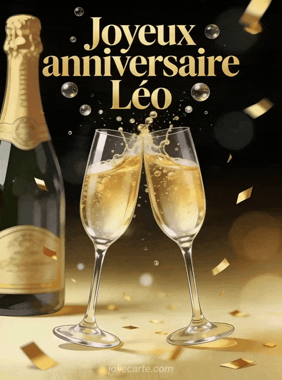 Joyeux anniversaire Leo - Leo champagne