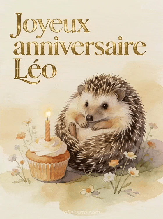 Joyeux anniversaire Léo - Carte joyeux anniversaire leo