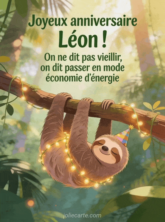 Joyeux anniversaire Leon - Leon humour