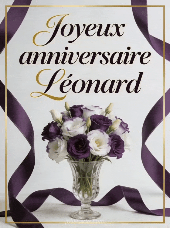 Joyeux anniversaire Léonard - Joyeux anniversaire leonard image