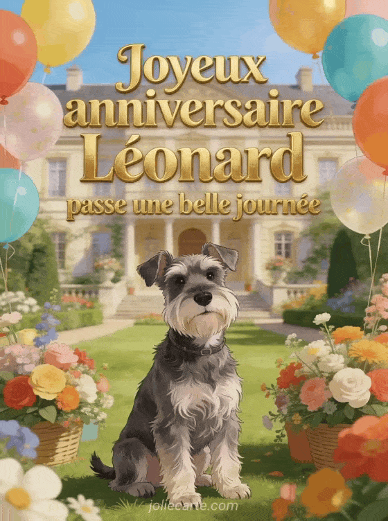 Joyeux anniversaire Léonard - Joyeux anniversaire leonard bisous