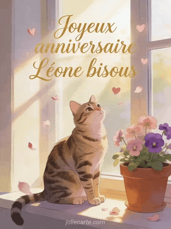 Joyeux anniversaire Léone - Joyeux anniversaire leone bisous
