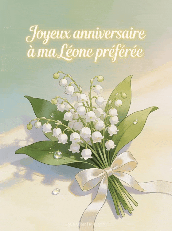 Joyeux anniversaire Léone - Joyeux anniversaire leone gif anime