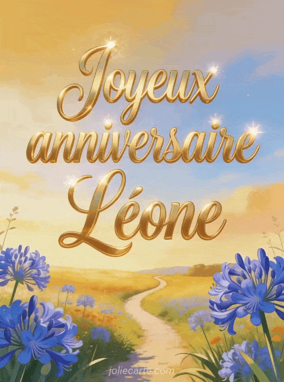 Joyeux anniversaire Léone - Joyeux anniversaire leone fleurs