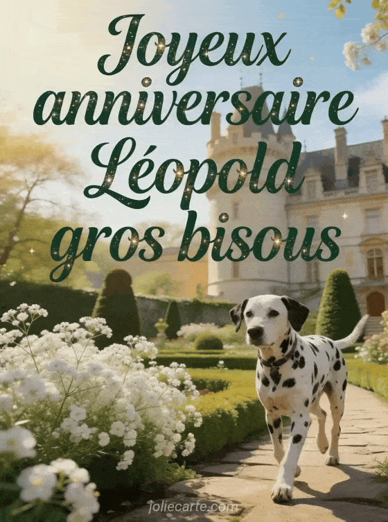 Joyeux anniversaire Léopold - Joyeux anniversaire leopold gros bisous