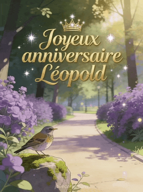 Joyeux anniversaire Léopold - Carte joyeux anniversaire leopold